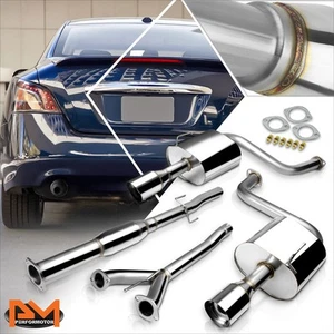 For 09-14 Maxima A35 V6 Dual 4" Slanted Tip Muffler S.S Catback Exhaust System - Bild 1 von 5