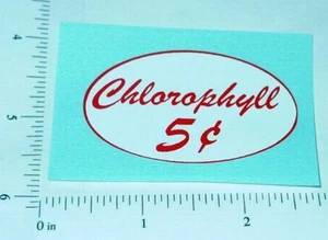 5c Chlorophyll Oval Automatenaufkleber V-60 - Bild 1 von 1
