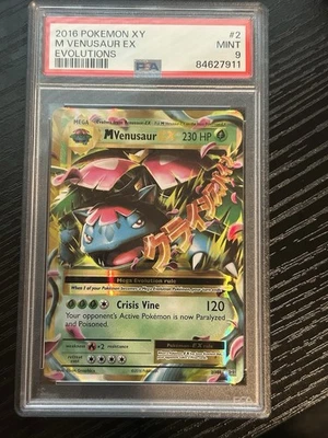 2016 Pokemon XY Evolutions M Venusaur EX #2/108 PSA 9 Mint - Image 1 of 2
