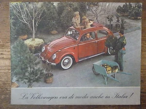 # ADVERTISING PUBBLICITA'  VOLKSWAGEN DI MODA ANCHE IN ITALIA - 1962 - Picture 1 of 1