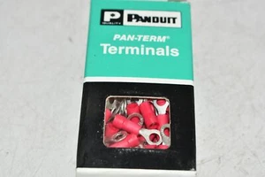Pack of 100 NEW Panduit PV18-8R-C Ring Terminal Connector 8 Stud Circular 18-22 - Picture 1 of 3