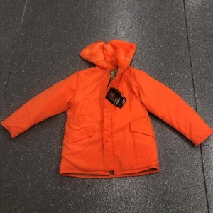Vtg Orange Hunting jacket made in USA Large The bright stuff outdoors New Nwt - Picture 1 of 13