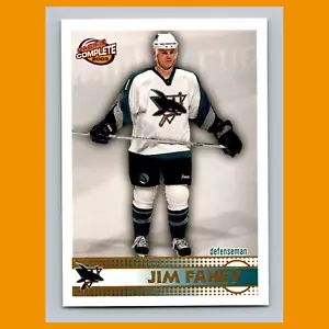 Jim Fahey Rookie #531 2002 Pacific Complete San Jose Sharks Hockey Card NHL NM - Picture 1 of 3