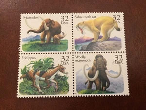 ICOLLECTZONE US #3077-80 VF NH Prehistoric Animals - Picture 1 of 1