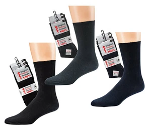 3 Paar Herren Wellness-Socken 100 % Baumwolle ohne Gummi bis Gr.62 - Bild 1 von 6