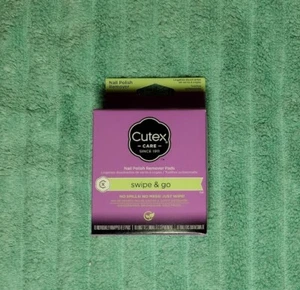 Cutex Care Swipe and Go Nail Polish Remover Pads, 10 Count. Brand New! - Picture 1 of 3