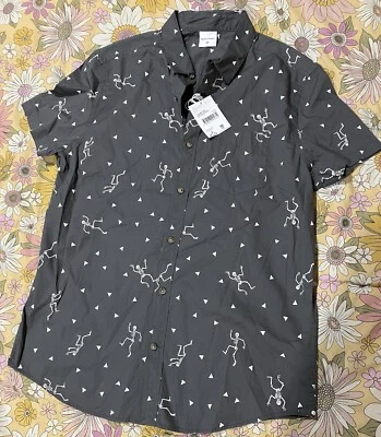 Men’s Short Sleeve Skeleton Shirt Size M - image 1 of 4