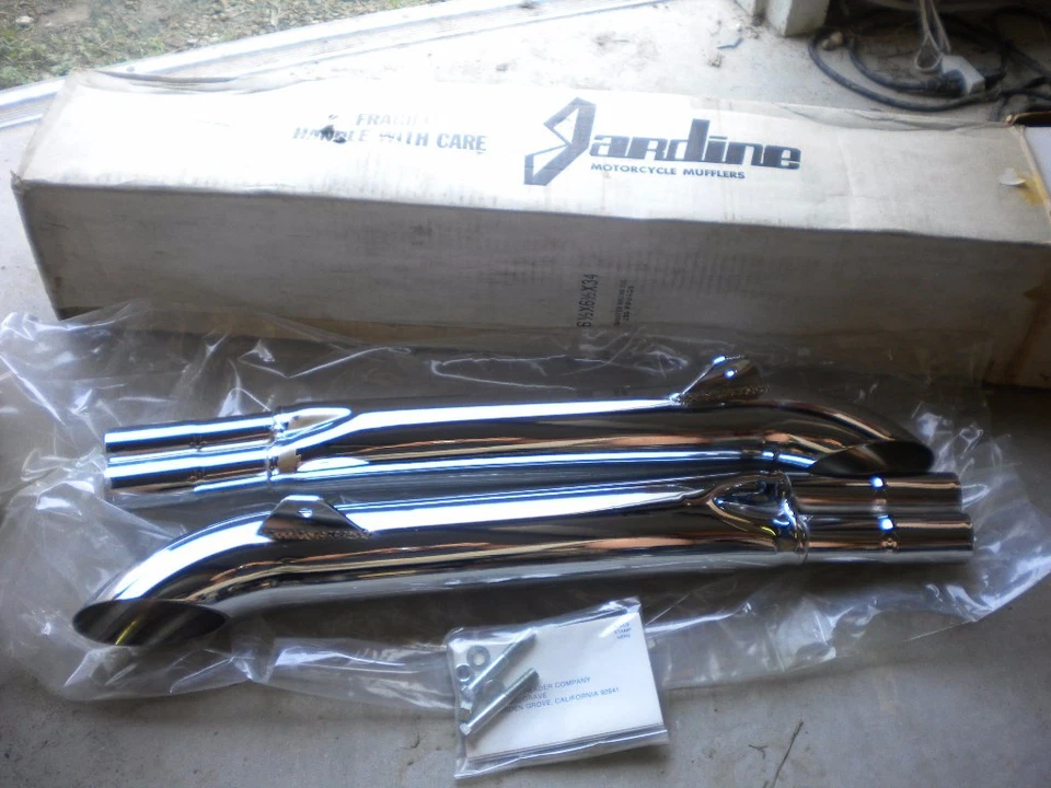 NOS Jardine Turn Outs Exhaust Muffler Fits: 1972-1976 Kawasaki KZ900 Z1 18-0383 - Imagem 1 de 4