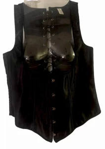 Sexy Gothic Bustier Corset Lace Up Back Women Sz 2xl Boned Top - Picture 1 of 4