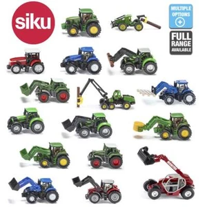 1:87 Siku Tractor Trailer John Deer Massey Fent Lorry Digger New Holland JCB - Picture 1 of 18