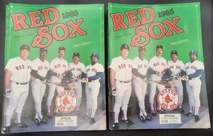 30 Boston Red Sox Fenway Park 1985 Cleveland Indians Scorebook Magazines 1st Ed - Picture 1 of 5