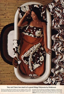 1968 Fieldcrest: Polynesia Vintage Print Ad - Picture 1 of 1