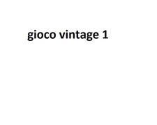 GIOCO Vintage 17