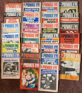 PRIVATE EYE MAGAZINE 1984 FULL YEAR - ALL 26 ISSUES - Picture 1 of 3