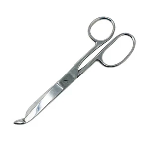 8 in Surgical Scissors, Shears, 3 in Serrated Blades, Silver - Picture 1 of 5