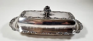 Vintage Rogers Silverplate Butter Dish #1096 - Picture 1 of 6