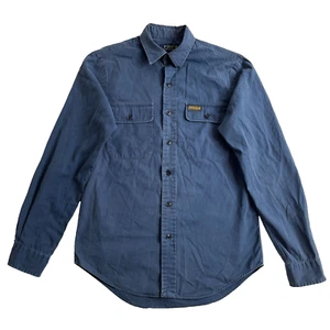 Vintage Polo Ralph Lauren Shirt Mens S Navy Blue Western Button Up Long Sleeve - Picture 1 of 20