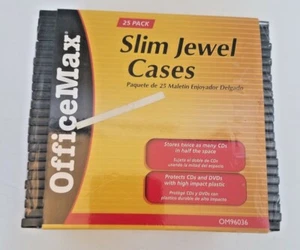 OfficeMax Slim jewel cases  25 Piece Pack - Picture 1 of 2