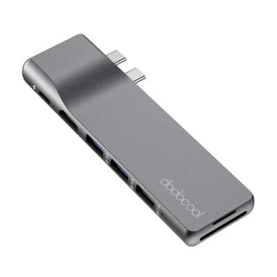 MacBook Docking Station Premium Aluminium Alloy 8-in-2 Hub for Pro & Air - Image 1 of 4