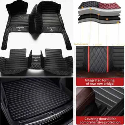 For Mercedes Benz Car Floor Mats & Trunk Mat All Models Waterproof Liners Auto Foto 1 de 4