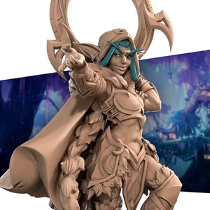 Night Wood Elf Rogue v1 - Bite the Bullet - Fantasy Dungeons & Dragons Miniature - Picture 1 of 3