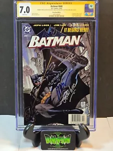 BATMAN #608 CGC SS 7.0 FIRMADO LEE LOEB WILLIAMS SINCLAIR EDICIÓN QUIOSCO 2002 - Imagen 1 de 4