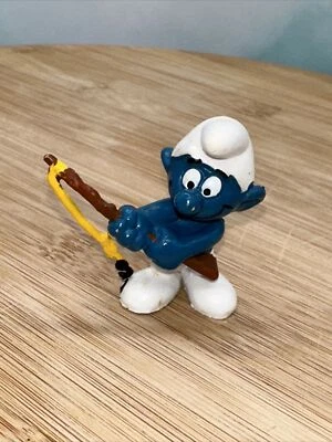 Smurfs Angler Smurf 20101 Fisherman Fishing Pole Vintage Figure PVC Toy Figurine - Image 1 of 3