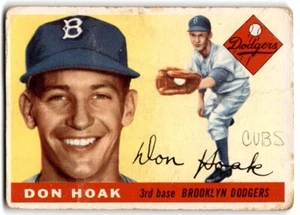 1955 Topps Don Hoak Brooklyn Dodgers #40 - Imagen 1 de 2
