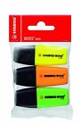 STABILO BOSS MINI Highlighters - Pack of 3 Assorted Colours Orange Green Yellow