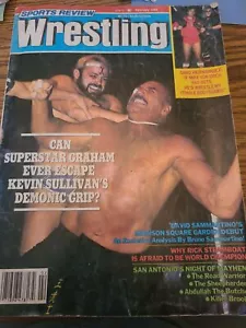 KEVIN SULLIVAN -COVER Sports Review Wrestling February 1985 Superstar Graham - Picture 1 of 5