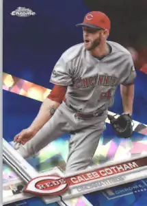 CALEB COTHAM 2017 TOPPS CHROME SAPPHIRE EDITION #188 ONLY 250 MADE - Picture 1 of 2