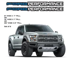 High Performance Truck Car Race Vinyl Sticker 2 qty Body Bed Decals Choose Size - Picture 1 of 2