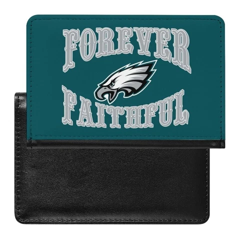 Forever Faithful Philadelphia Eagles Passport Holder Protector Cover Wallets Cover