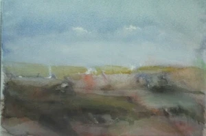 Christian Roos Wilhelmshaven Aquarell unsigniert O-1109 - Bild 1 von 4