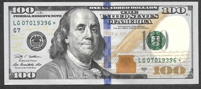 2009A $100 LG07019396* Chicago CHCU Star Note - Image 1 of 2