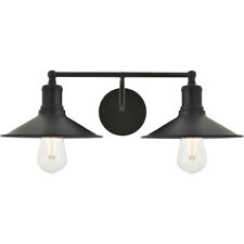 Living District LD4033W21BK Two Light Wall Sconce Etude Black