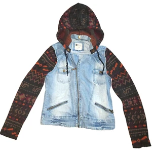 Chaqueta suéter Billabong Jean con mangas y capucha sudadera con capucha para mujer pequeña 1973 de colección años 70 - Imagen 1 de 16