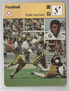 ESTATE FIND 1979 SPORTSCASTER CARD Eddie Lee Ivery GEORGIA TECH - Picture 1 of 1