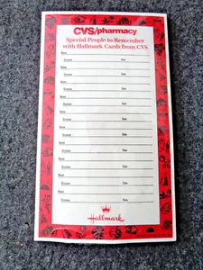 Almohadilla de lista de recordatorios de tarjetas de felicitación CVS/Hallmark de colección - Imagen 1 de 5