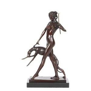 Bronze griechische Diana Artemis Göttin Statue Edward McCartan signiert berühmte Skulptur... - Bild 1 von 6