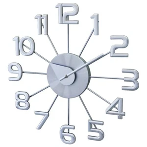 George Nelson Ferris Wall Clock Size 37cm x 4.5cm 320g Sunburst Arabic Numerals - Picture 1 of 6