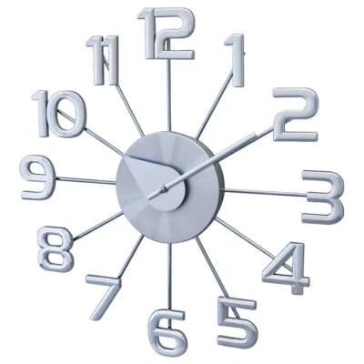 George Nelson Ferris Wall Clock Size 37cm x 4.5cm 320g Sunburst Arabic Numerals - Image 1 of 4