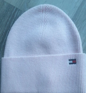 TOMMY HILFIGER - STRICKMÜTZE MÜTZE BEANIE - BAUMWOLLE KASCHMIR - ROSA - NEU - Bild 1 von 3