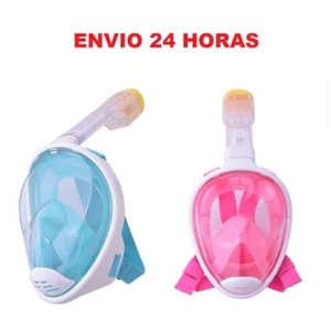 MÁSCARA SNORKEL ROSA AZUL L/XL BUCEO SUBMARINISMO 115X150MM ENVIO 24 HORAS - Imagen 1 de 9