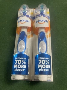Spinbrush Dual Action Pro Clean Blue Color Toothbrush Soft X2 - Picture 1 of 1
