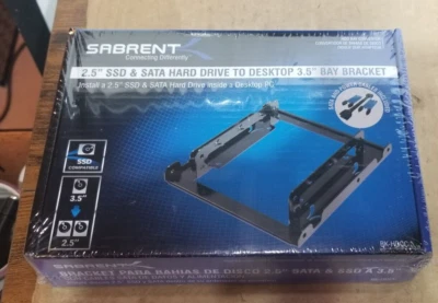 Sabrent BK-HDCC  2.5'' SSD & SATA Hard Drive to Desktop 3.5" Bay Bracket w/ Cabl - Image 1 of 4