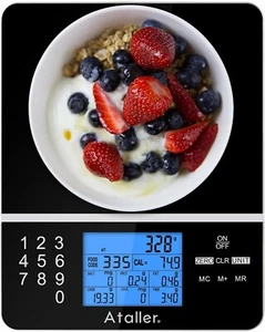Food Scale with Nutritional Calculator, Kitchen Diet Scale, Digital Food Calorie - Picture 1 of 9