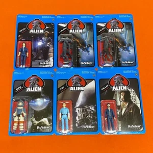 LOTE DE 6 SUPER 7 FIGURAS ALIENÍGENAS DE REACCIÓN - SDCC 2013 + CLEAR MOC UNPUNCHED SET! - Imagen 1 de 3