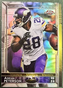 Adrian Peterson Topps 2015 cromo mini refractor envío gratuito Vikings - Imagen 1 de 2