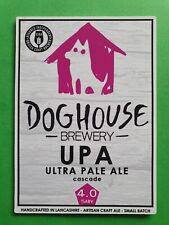 Beer pump clip badge front DOGHOUSE brewery UPA real ale CLOSED Lancashire